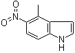 structure of CAS# 165250-69-1, 4-甲基-5-硝基-1H-吲哚