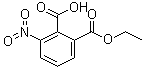 structure of CAS# 16533-45-2, 2-Carboxy-3-nitrobenzoic acid ethyl ester