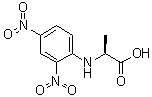 structure of CAS# 1655-52-3, N-(2,4-二硝基苯基)-L-丙氨酸