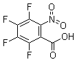 structure of CAS# 16583-08-7, 2-Nitro-3,4,5,6-tetrafluorobenzoic acid