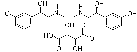 structure of CAS# 16589-24-5, 酒石酸辛弗林