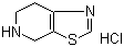 structure of CAS# 165948-23-2, 4,5,6,7-四氢噻唑并[5,4-c]吡啶盐酸盐