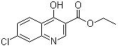 7-氯-4-羟基-3-喹啉羧酸乙酯分子结构 (CAS 16600-22-9)