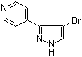 4-(4-Bromo-1H-pyrazol-3-yl)pyridine molecular structure (CAS 166196-54-9)