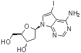 7-脱氮-2'-脱氧-7-碘腺苷分子结构 (CAS 166247-63-8)