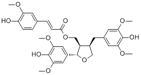 9-O-Feruloyl-5,5'-dimethoxylariciresinol molecular structure (CAS 166322-14-1)