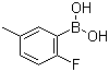 structure of CAS# 166328-16-1, 2-Fluoro-5-methylphenylboronic acid