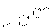 CAS 登录号：166438-77-3, 1-[4-[4-(2-羟基乙基)-1-哌嗪基]苯基]乙酮