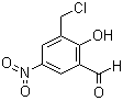 structure of CAS# 16644-30-7, 3-Chloromethyl-5-nitrosalicylaldehyde