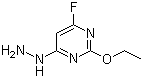 2-Ethoxy-4-fluoro-6-hydrazinopyrimidine molecular structure (CAS 166524-66-9)