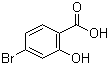 4-Bromo-2-hydroxybenzoic acid molecular structure (CAS 1666-28-0)