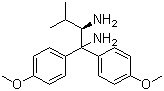 structure of CAS# 166764-19-8, (2R)-(-)-1,1-Bis(4-methoxyphenyl)-3-methyl-1,2-butanediamine