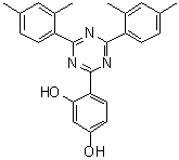 structure of CAS# 1668-53-7, 2-(2,4-Dihydroxyphenyl)-4,6-bis(2,4-dimethylphenyl)-1,3,5-triazine