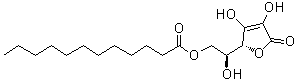 L-抗坏血酸基 6-月桂酸酯分子结构 (CAS 16690-40-7)
