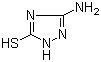 structure of CAS# 16691-43-3, 3-Amino-5-mercapto-1,2,4-triazole