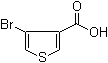 4-Bromo-3-thiophenecarboxylic acid molecular structure (CAS 16694-17-0)