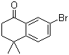 structure of CAS# 166978-46-7, 7-Bromo-4,4-dimethyl-1-tetralone