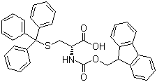 N-Fmoc-S-trityl-D-cysteine molecular structure (CAS 167015-11-4)