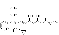 structure of CAS# 167073-19-0, Pitavastatin ethyl ester