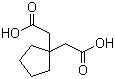 structure of CAS# 16713-66-9, Cyclopentane-1,1-diacetic acid
