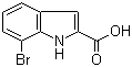 structure of CAS# 16732-71-1, 7-Bromoindole-2-carboxylic acid