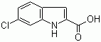 structure of CAS# 16732-75-5, 6-Chloroindole-2-carboxylic acid