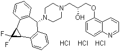 Zosuquidar trihydrochloride molecular structure (CAS 167465-36-3)