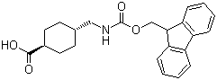 structure of CAS# 167690-53-1, trans-4-(Fmoc-aminomethyl)cyclohexanecarboxylic acid