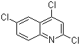 structure of CAS# 1677-50-5, 2,4,6-Trichloroquinoline