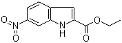 Ethyl 6-nitroindol-2-carboxylate molecular structure (CAS 16792-45-3)