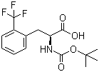structure of CAS# 167993-21-7, Boc-2-(Trifluoromethyl)-L-phenylalanine