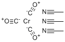 Tris(acetonitrile)tricarbonylchromium(0) molecular structure (CAS 16800-46-7)