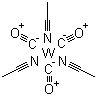 structure of CAS# 16800-47-8, Tricarbonyl tris(acetonitrile)tungsten