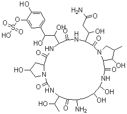 structure of CAS# 168110-44-9, Micafungin FR-179642 impurity (acid)