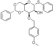 CAS 登录号：168138-26-9, 苯基 3-O-[(4-甲氧基苯基)甲基]-4,6-O-[(R)-苯基亚甲基]-1-硫代-alpha-D-吡喃甘露糖苷