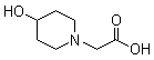 structure of CAS# 168159-33-9, 4-Hydroxy-1-piperidineacetic acid
