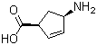 structure of CAS# 168471-40-7, (1S,4R)-4-Aminocyclopent-2-enecarboxylic acid