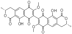 structure of CAS# 1685-91-2, Xanthomegnine