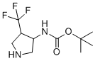 CAS # 168545-06-0, tert-Butyl N-[4-(trifluoromethyl)pyrrolidin-3-yl]carbamate