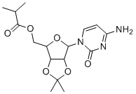 structure of CAS# 1686124-74-2, [(3aR,4R,6R,6aR)-6-(4-Amino-2-oxopyrimidin-1(2H)-yl)-2,2-dimethyltetrahydrofuro[3,4-d][1,3]dioxol-4-yl]methyl Isobutyrate