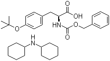 structure of CAS# 16879-90-6, N-苄氧羰基-O-叔丁基-L-酪氨酸二环己胺盐