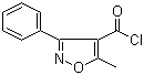5-甲基-3-苯基-4-异噁唑甲酰氯分子结构 (CAS 16883-16-2)