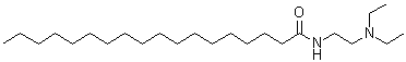 N-[2-(二乙基氨基)乙基]十八烷酰胺分子结构 (CAS 16889-14-8)