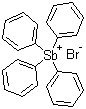 Tetraphenylantimony(V) bromide molecular structure (CAS 16894-69-2)