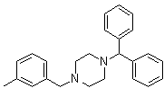 CAS 登录号：16896-82-5, 1-(二苯基甲基)-4-(间甲基苄基)哌嗪