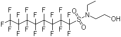 N-乙基全氟辛基磺酰胺乙醇分子结构 (CAS 1691-99-2)
