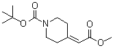 4-(Methoxycarbonylmethylene)piperidine-1-carboxylic acid tert-butyl ester molecular structure (CAS 169206-65-9)