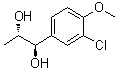CAS 登录号：169217-47-4, (1R,2S)-1-(3-氯-4-甲氧基苯基)-1,2-丙二醇