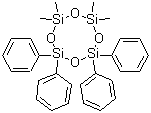 2,2,4,4-四甲基-6,6,8,8-四苯基环四硅氧烷分子结构 (CAS 1693-47-6)