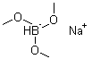 Sodium trimethoxyhydroborate molecular structure (CAS 16940-17-3)